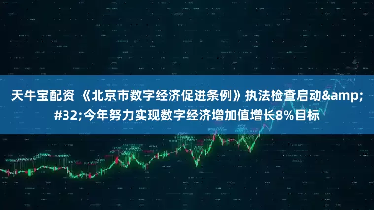 天牛宝配资 《北京市数字经济促进条例》执法检查启动&#32;今年努力实现数字经济增加值增长8%目标