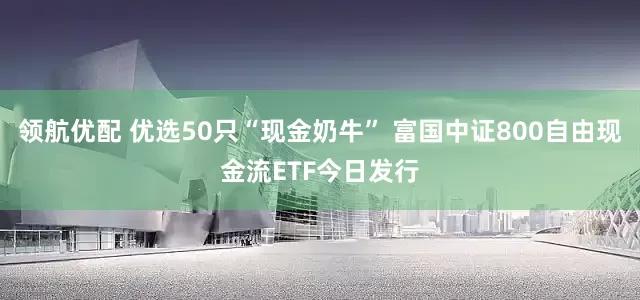 领航优配 优选50只“现金奶牛” 富国中证800自由现金流ETF今日发行