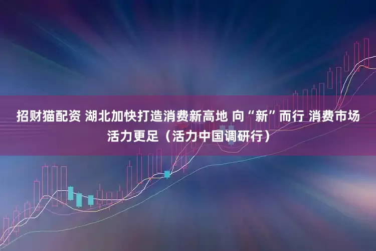 招财猫配资 湖北加快打造消费新高地 向“新”而行 消费市场活力更足（活力中国调研行）